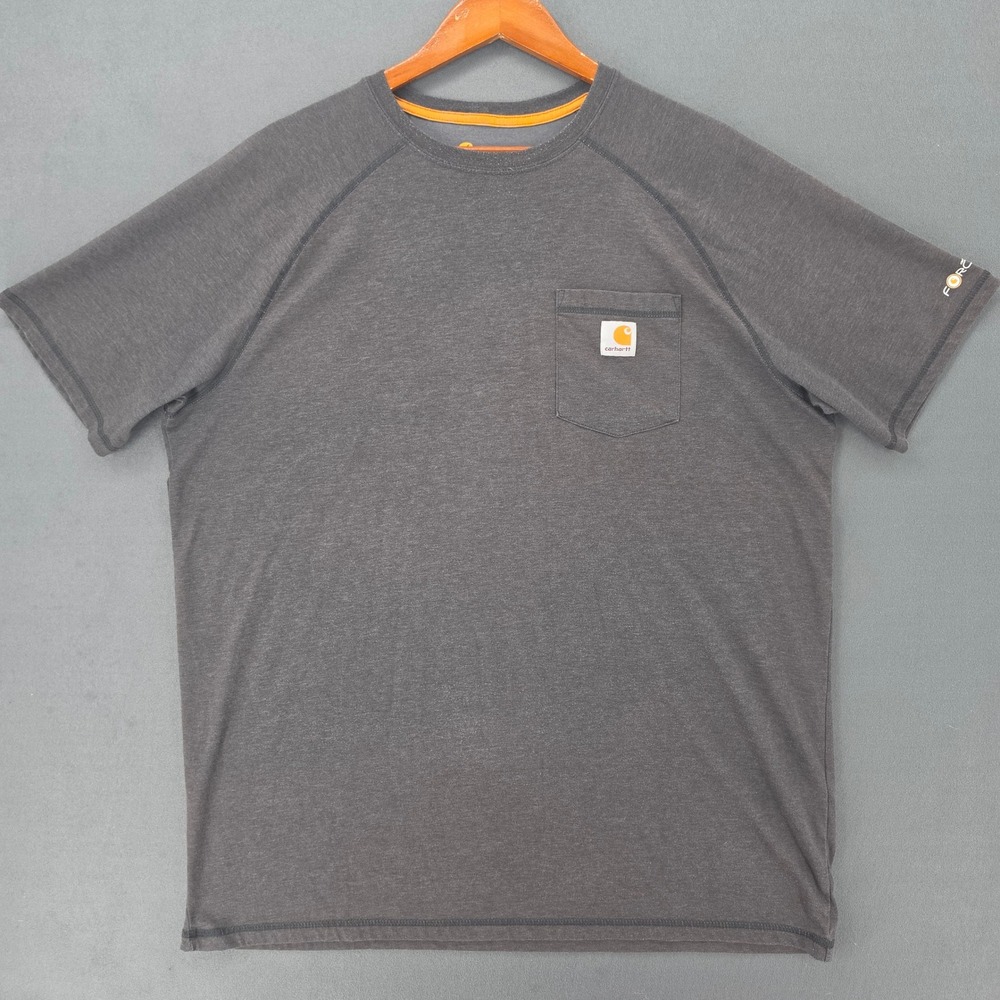 Carhartt Force Relaxed Fit Pocket T-Shirt 3 Pack Mens XL Tall Gray Short Sleeve